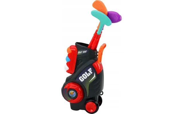 Leantoys Mini-golf Sæt Til Børn - Vogn Med Hjul