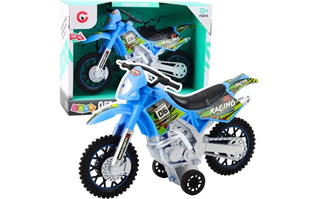 Leantoys Motorcykel Off-road Med Lys Og Lyde Blå