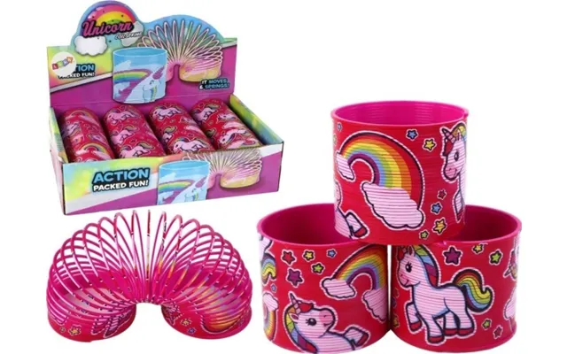 Leantoys Rosenrød Enhjørningafslapningssprings 6 Cm
