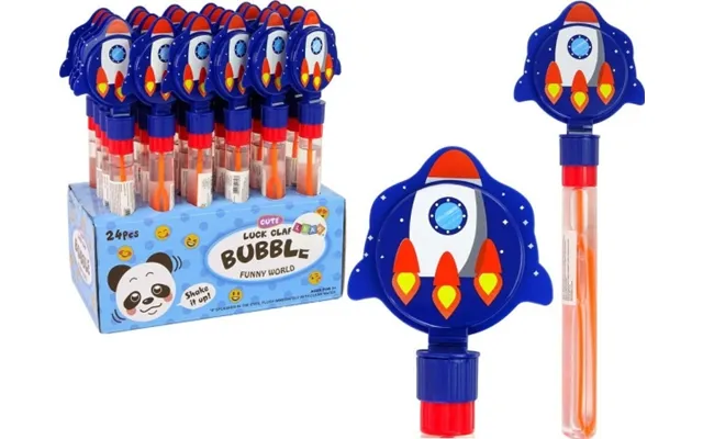 Leantoys Sæbebobler Rakete Blå 30 Cm Klapr