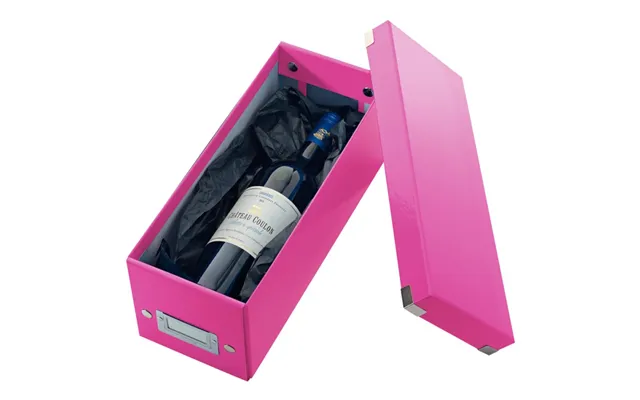 Leitz Click & Store Wow Cd-opbevaringsboks - 84% Recirkuleret Karton Pink