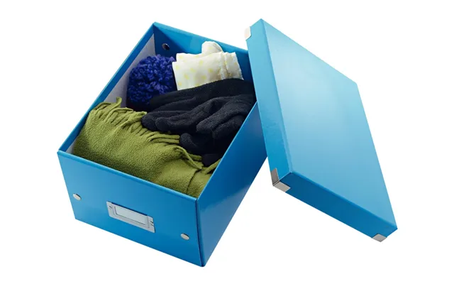 Leitz Click & Store Wow Small Opbevaringsboks - 84% Recirkuleret Karton Blå