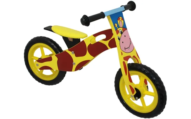Løbecykel Giraf I Træ Med Rigtige Lufthjul