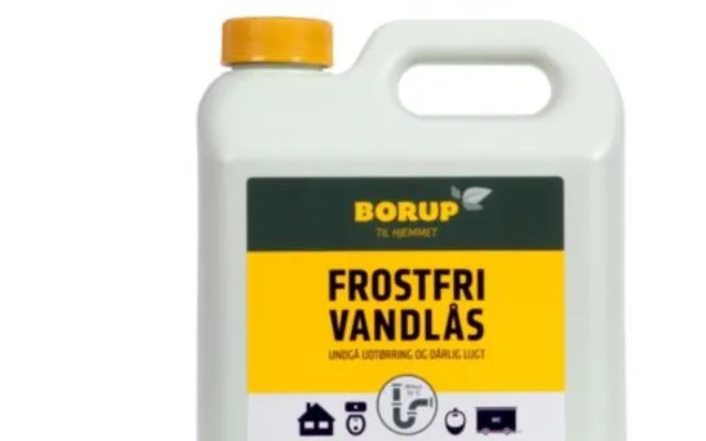 Lugtfjerner Borup Frost- Og Lugtfri Vandlås 2.5ltr Til Vandlåse Afløb Toiletter,2