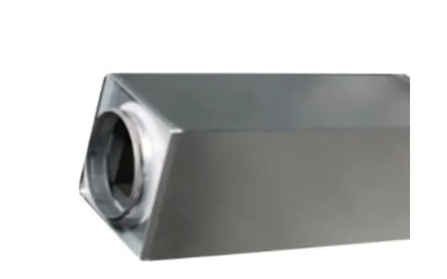 Lyddæmp. Ø250 L 900 - Lyr-250-900 Nippel Nippel Rektangulær Galvaniseret