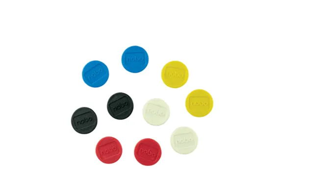 Magnet 13mm Nobo Assorteret Farver - 10 Stk.