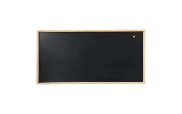 Magnetisk Naga Kridttavle 50x100 Cm Sort Med 2,5 Cm Ramme I Gummitræ