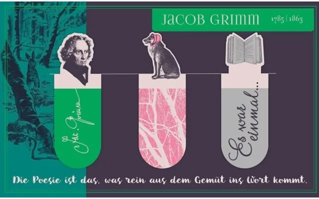Magnetiske Bogmærker - Jacob Grimm