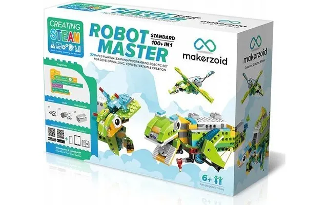 Makerzoid Makerzoid Robot Master Standard - Mere End 370 Pædagogiske Klodser Med Kodningsfunktion