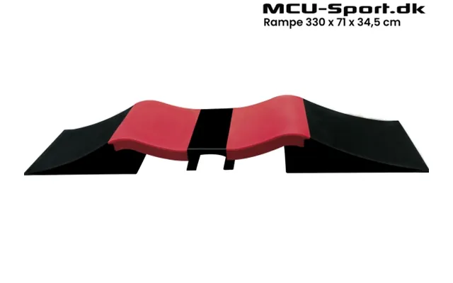 Mcu-sport Skate Double Wave Rampe Sæt 330 X 71 X 34,5 Cm