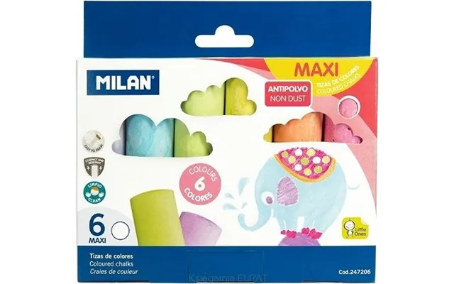 Milan Maxi Kridt Rund 6 Farver 247206
