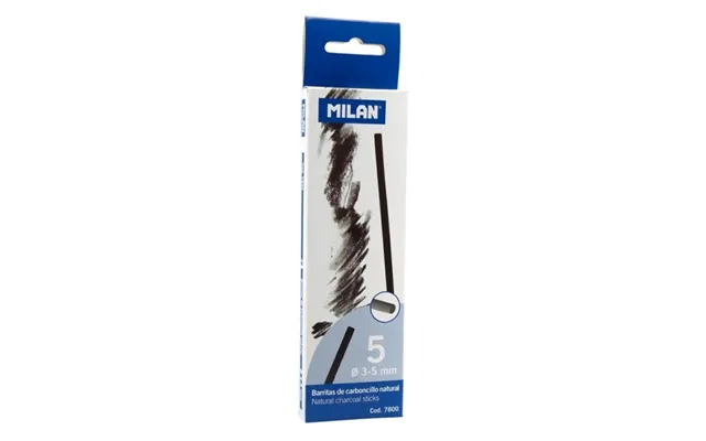 Milan Natural Charcoal Sticks - Mørkegrå
