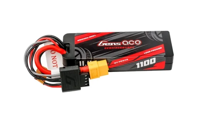 Ml Lipo Gens Ace G-tech 1100mah 11.1v 3s1p 60c Grp-76 Hardcase-batteri Med Xt60-stik