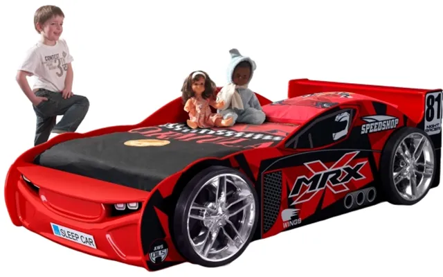 Mrx Night Racer 81 Træ Bilseng - Rød