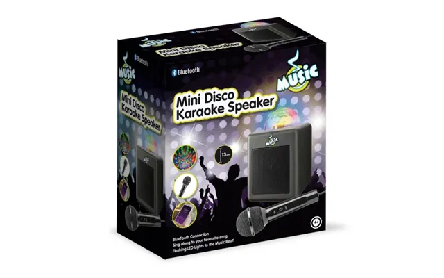 Music Bt Karaoke Disco Højttaler Med Mikrofon