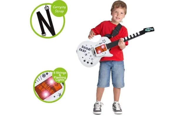 Music Elektrisk Guitar Med Skulderstrop