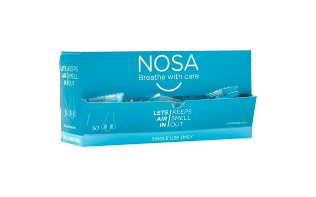 Næsepropper, Nosa, One Size, Transparent, Med Menthol Duft, Engangs - 50 Stk