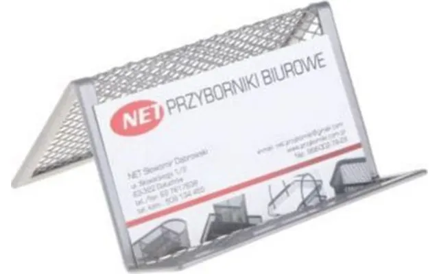Net Visitkortholder Z902 Sølvfarvet Mesh