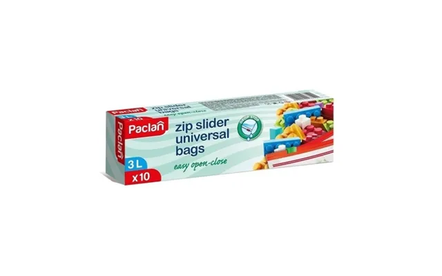 Paclan Zip Slider Freezer Bags 3lx10pcs 137120