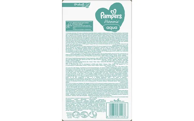 Pampers Harmonie Aqua Wet Wipes 24x48