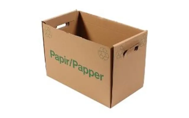 Papkasse 440x244x300 Mm Brun - Med Tryk Til Returpapir