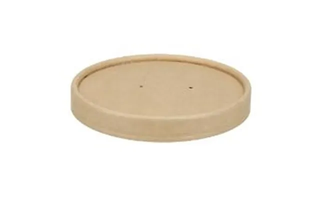 Paplåg Verive Ø96 Mm Til Soup-to-go Bæger Pap Pla Brun,25 Stk Ps - 25 Stk