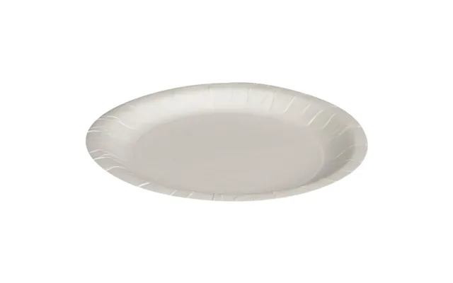 Paptallerken, Abena Gastro, Ø18cm, Hvid, Pap - 20 Stk.