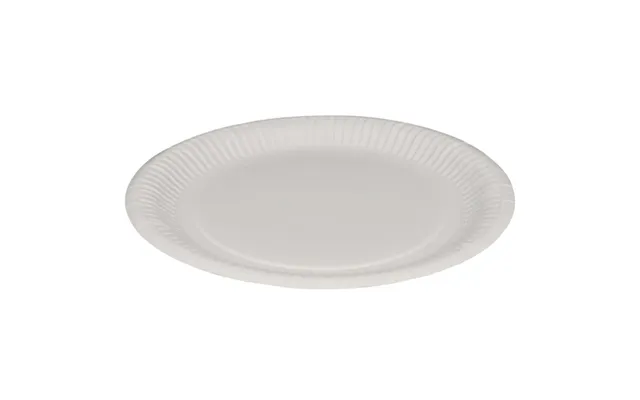 Paptallerken, Abena Gastro, Ø22,5cm, Hvid, Pap - 5 Stk.