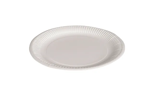 Paptallerken, Abena Gastro, Ø23cm, Hvid, Pap - 10 Stk.
