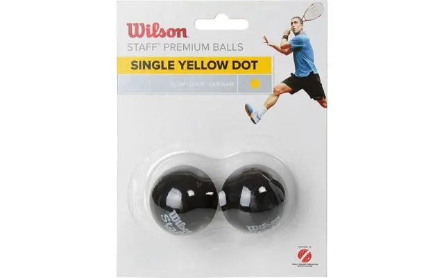 Pi Wil S16 Staff Squash 2 Ball Yel Dot