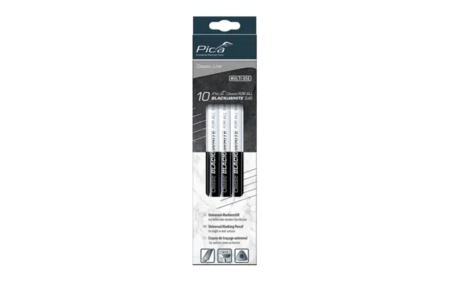 Pica Classic For All Grafit Blyant Sort Hvid
