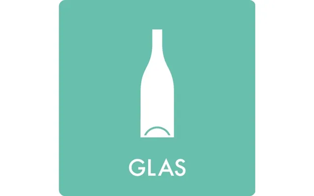 Piktogram Glas 12x12 Cm - Selvklæbende