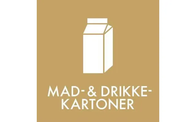 Piktogram Mad- Og Drikkekartoner 12x12 Cm - Selvklæbende