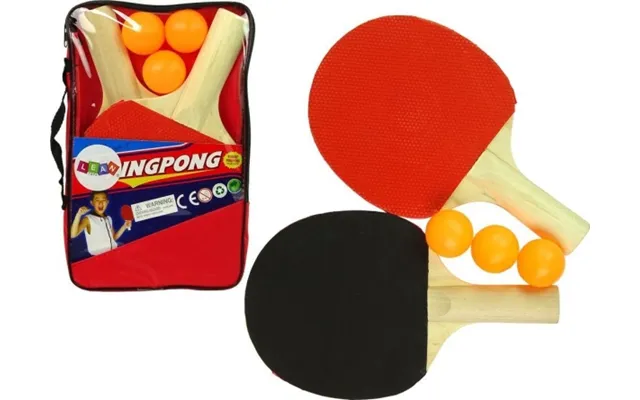 Ping Pong Paddle Af Træ 3 Pouch Balls