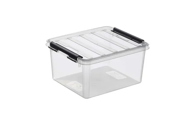 Plastkasse Smartstore, Transparent 2l Med Låg , 210mm X 170mm X 110mm - 10 Stk