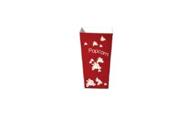 Popcornbæger 0.7 Ltr 25 Oz 155 Mm Rød Med Hvide Popcorn,50 Stk Ps - 50 Stk