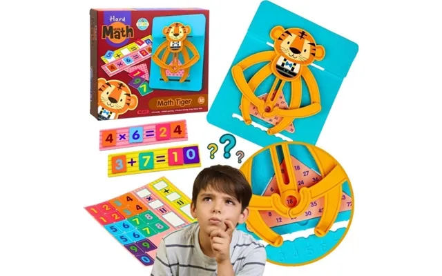 Pronice Matematisk Tiger Regnebræt Til Addition Og Multiplikation