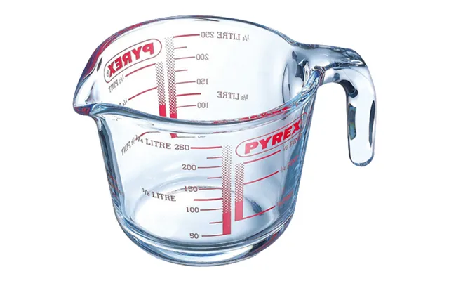 Pyrex 263b000, 0,5 L, Glas, Rød, Transparent, -40 - 350 C, 120 Mm, 120 Mm