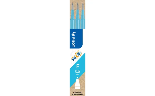 Refill Pilot Frixion 0.5 Mm Lyseblå - 3 Stk.