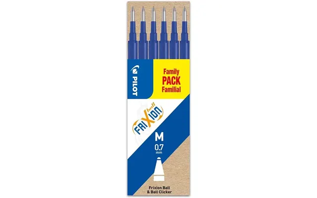 Refill Pilot Frixion Medium 0.7 Mm Blå - 6 Stk.