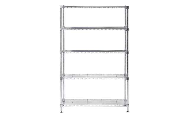 Reol Alba Chrome Stål Med 5 Hylder Large