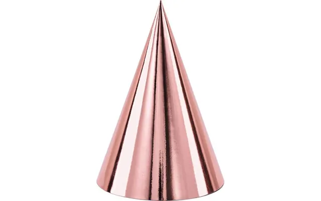 Rosegold Partyhatte - 6 Stk