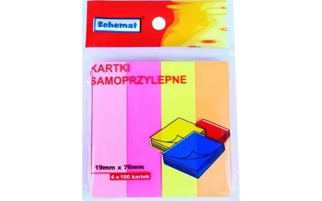 Scheme Selvklæbende Kort Scheme 0762 Størrelse 19 X 76mm Skema