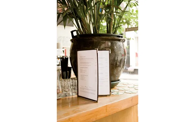 Securit A4 Crystal Bifold Menuholder