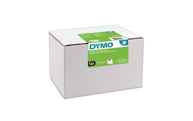 Shippingetiketter Dymo Labelwriter Value Pack, 54x101 Mm Hvid - 12 Ruller X 220 Stk