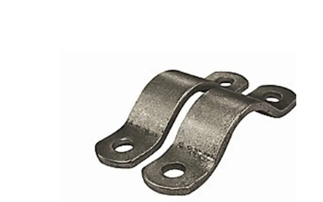 Sort Halsjern Dn 20 26,9 - 30 X 5 Mm Fladstål. 1 Sæt 2 Halvdele
