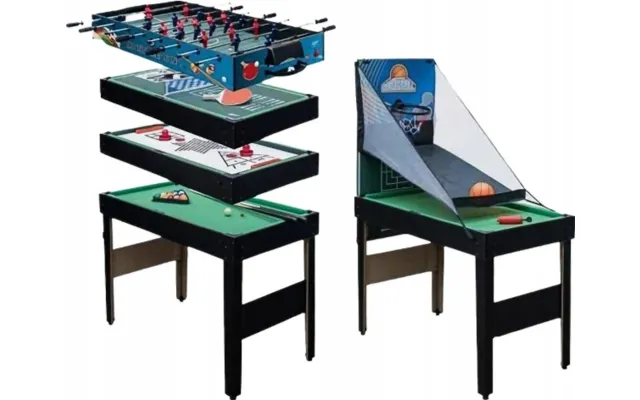 Spartan Billardbord Bordfodbold Cymball Ping Pong Multifunktionel 16in1