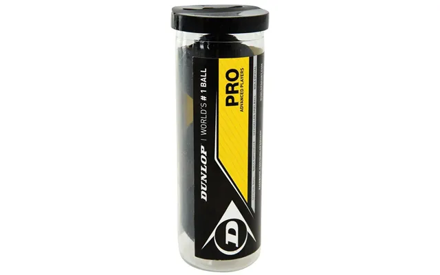 Squash Ball Dunlop Pro 2 Yellow Dots