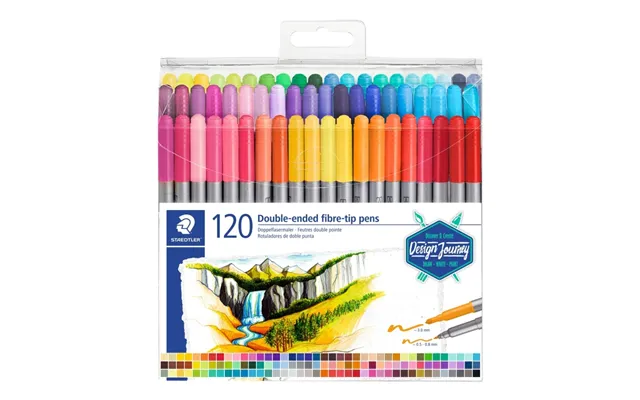 Staedtler Fiberpen Design Journey Dobbelt-spids 0.5-0.8 Mm 3 Mm Fine - Med 120 Stk