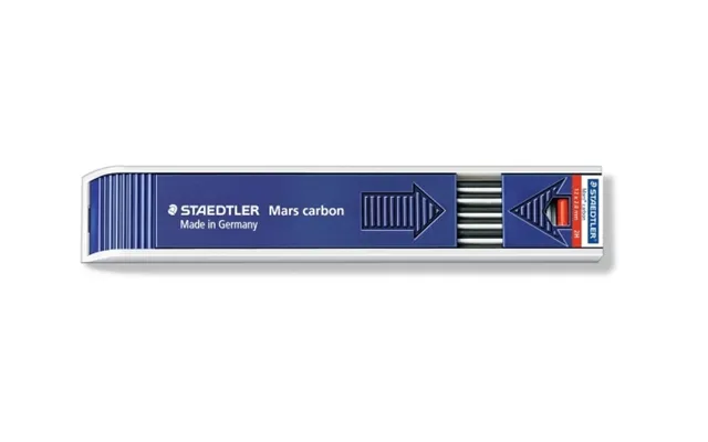 Staedtler Mars Carbon 200 Tegnebly, Hårdhed 2h Blytykkelse 2 Mm, 130 Mm Lang, Blyfarve Sort, - 1 Stk 200-2h